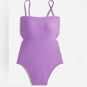 J Crew Cutout Tie-back One Piece Swimsuit
